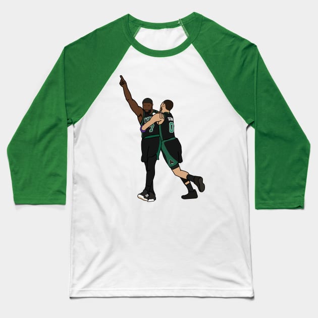 Jaylen Brown x Jayson Tatum - Boston Celtics Baseball T-Shirt by xavierjfong